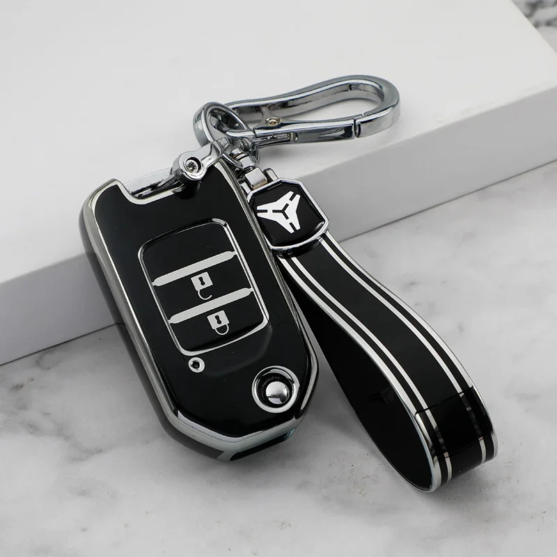 TPU Car Key Case Shell Cover Fob for Honda Civic HRV CRV XRV CR-V Crider Odyssey Pilot Fit Accord Protector Accessories