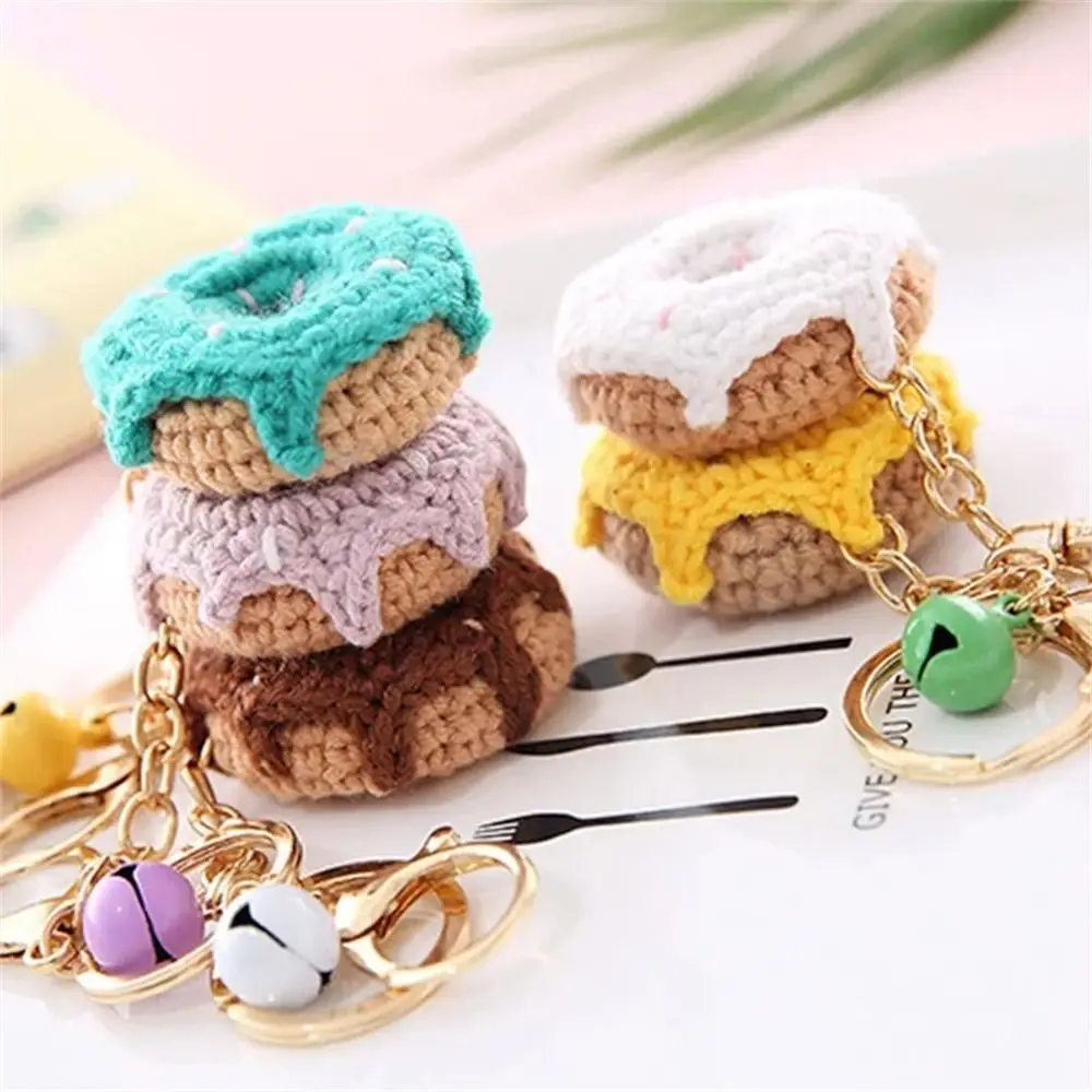 Knitting Car Key Chain Hand-woven Bag Pendant Watermelon Backpack Ornament Ladies Girls Bag Interior Accessories