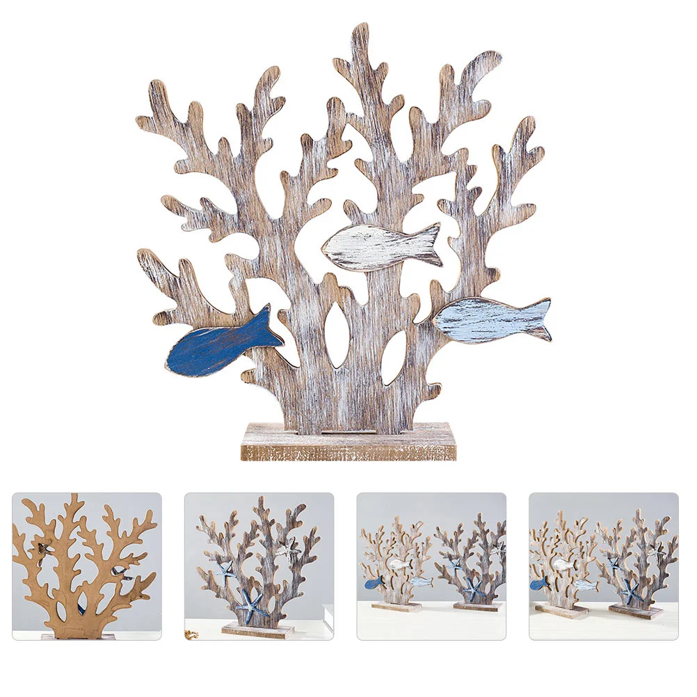 

Coral Tree Ornaments Perfect Decoration Decorative Statue Ocean Wood Craft