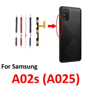 Bilashmart Samsung Galaxy A02s A025 A025F A025M Phone BackShell Power Volume Button On Off Up Down Control Key Internal Flex Cable Part