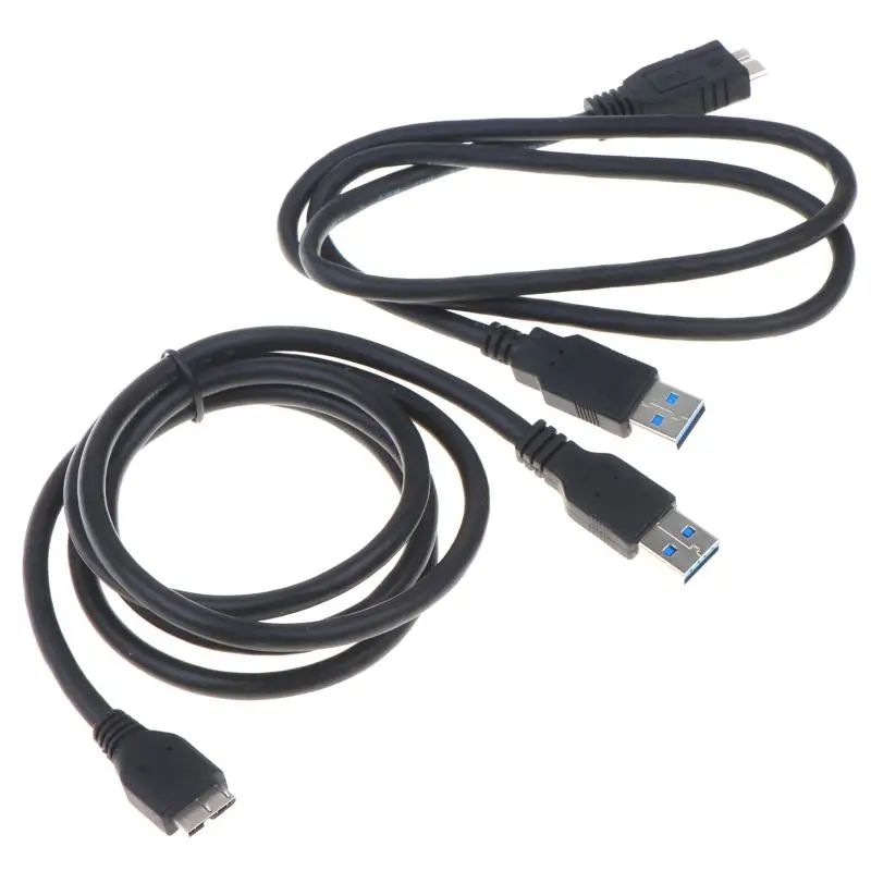 USB3.0 Type A To Micro B External Hard Drive Disk Cable 5Gbps High Speed Transfer For External Hard Drives Cameras Phones