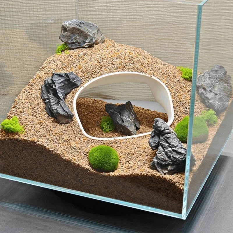3D-gedruckte Reptilien-Versteckhöhle Terrarium-Deko Aquarium Fisch Eidechse Schildkröte Spinne Versteck Unterschlupf Dekoration – Detail 6
