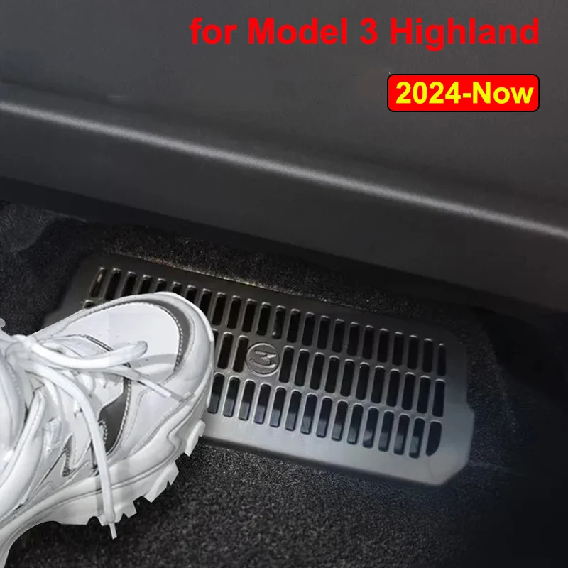 For Tesla New Model 3 Highland 2024 Under Seat Rear Air Vent Protective Cover M3H Anti-blocking Backseat Outlet Grille Mesh Net