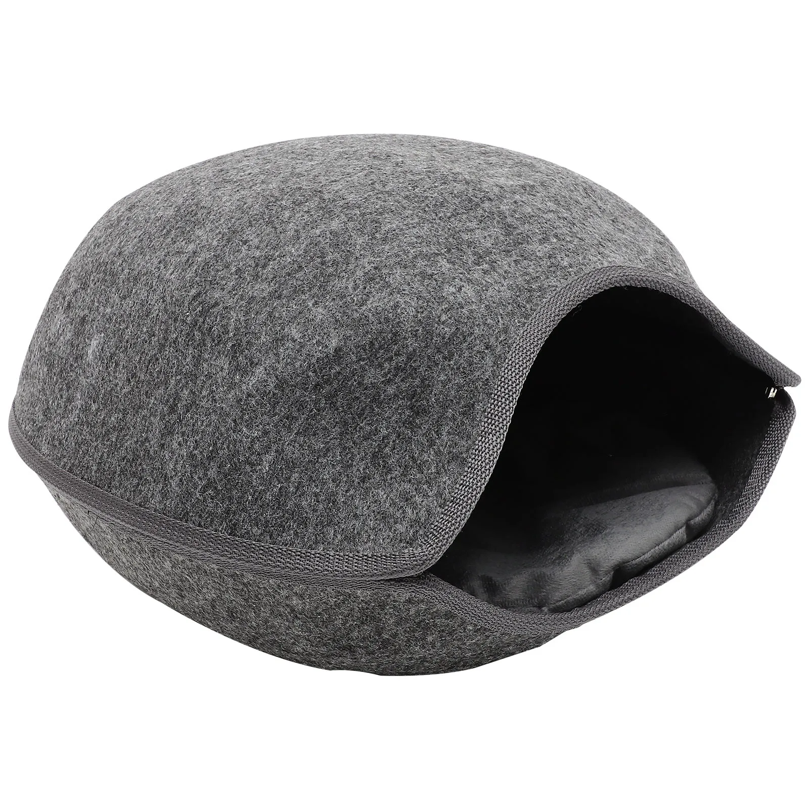 

Felt Fish Mouth Cat Lightweight Comfortable Foldable Indoor Outdoor Pet Sleeping Nest Scratch Resistant Wear Resistant Cat