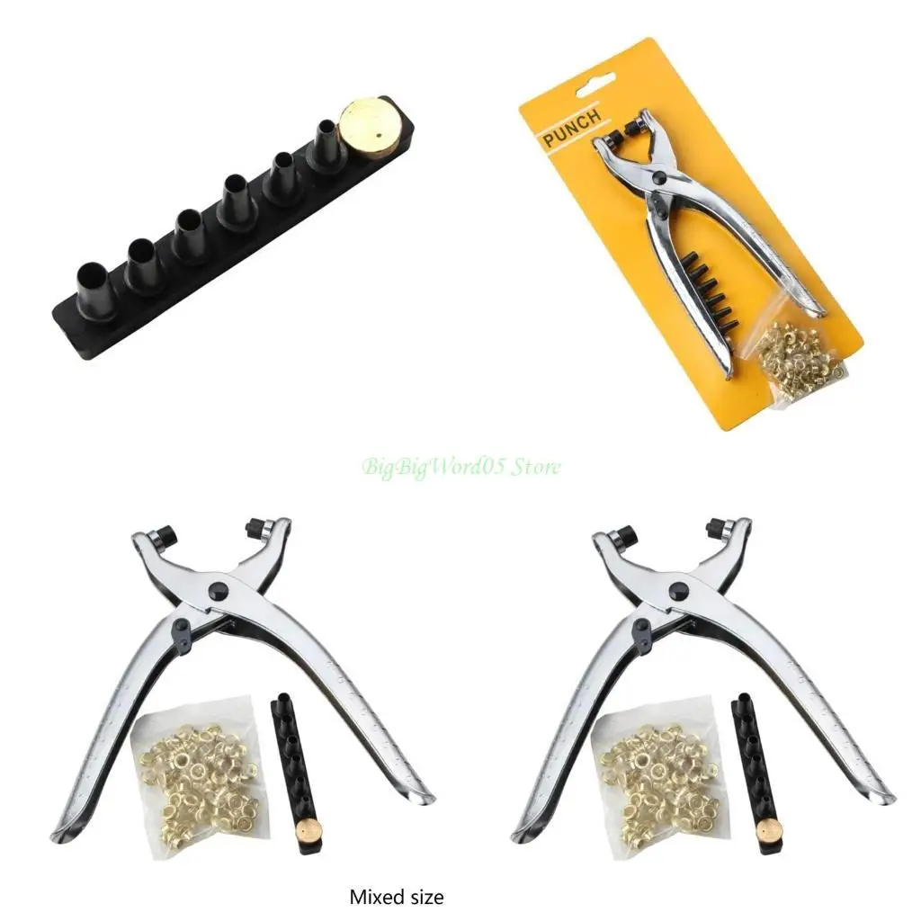 

24TE никель-хромовый сплав, плоскогубцы с втулками, дыроколы, набор плоскогубцев с 100 металлическими петельками для рукоделия,