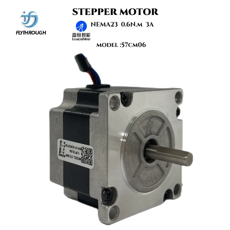 Hot Sale Hybrid 57CM06 Leadshine manufacturer 2 phase Nema 23 41mm length DC hybrid stepper motor for CNC