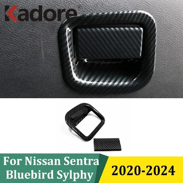 For Nissan Sentra Bluebird Sylphy 2020-2024 Glove Box Locker Door Handle Cover Trim Decoration Car Styling Interior Accessories