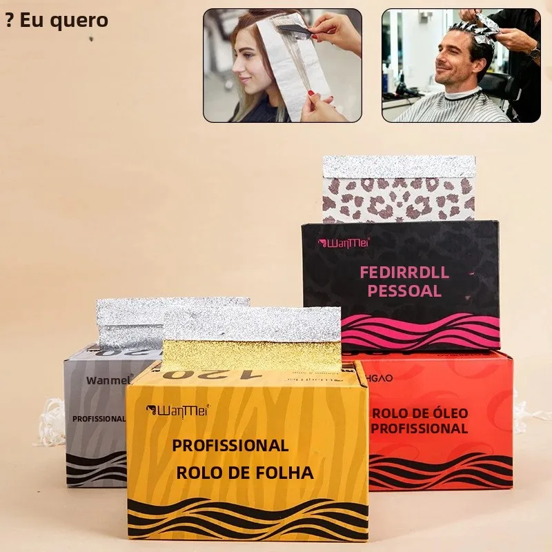 Folha de cabelo em relevo de grau de coloração de cabelo profissional com textura antiderrapante dobrável adequada para tintura de cabelo de salão de beleza e ferramentas de estilo