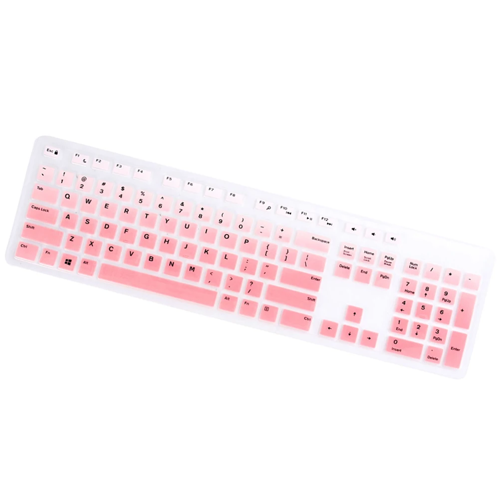 

1 шт. силиконовый чехол для клавиатуры, тонкая защитная пленка, совместимая с Dell Kb216 Km636 Optiplex 5250 3050 3240