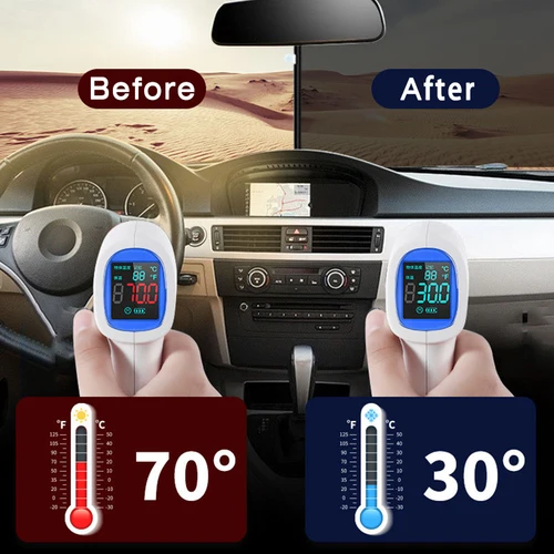 Imagen 2 del producto Parasol para parabrisas de coche, persianas enrollables, ventana de coche, protección retráctil de verano, cortina de aislamiento térmico, sombreado delantero y trasero