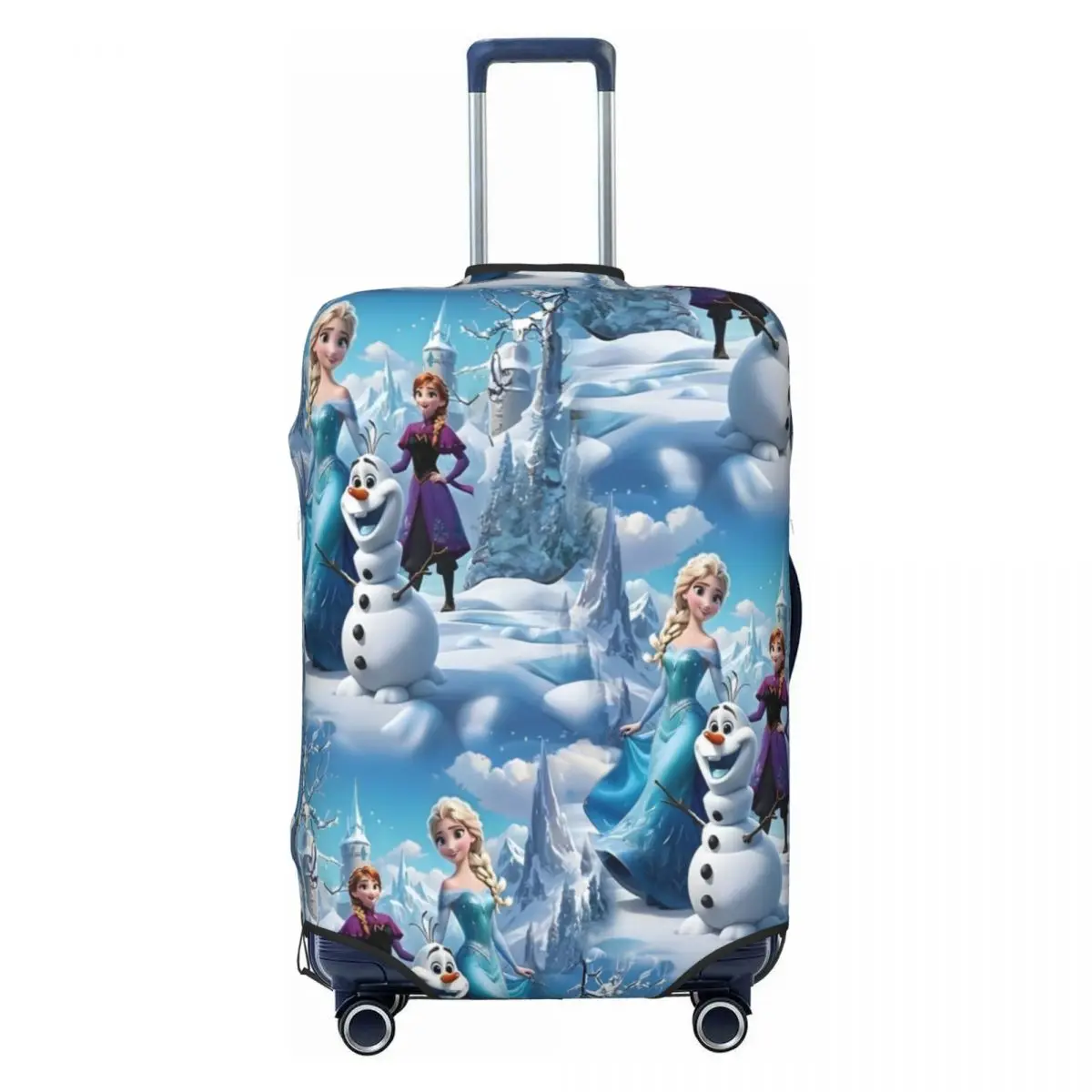 

Frozen Princess Elsa Anna Travel Luggage Cover Washable Cartoon Suitcase Cover Protector Fit 18-32 Inch
