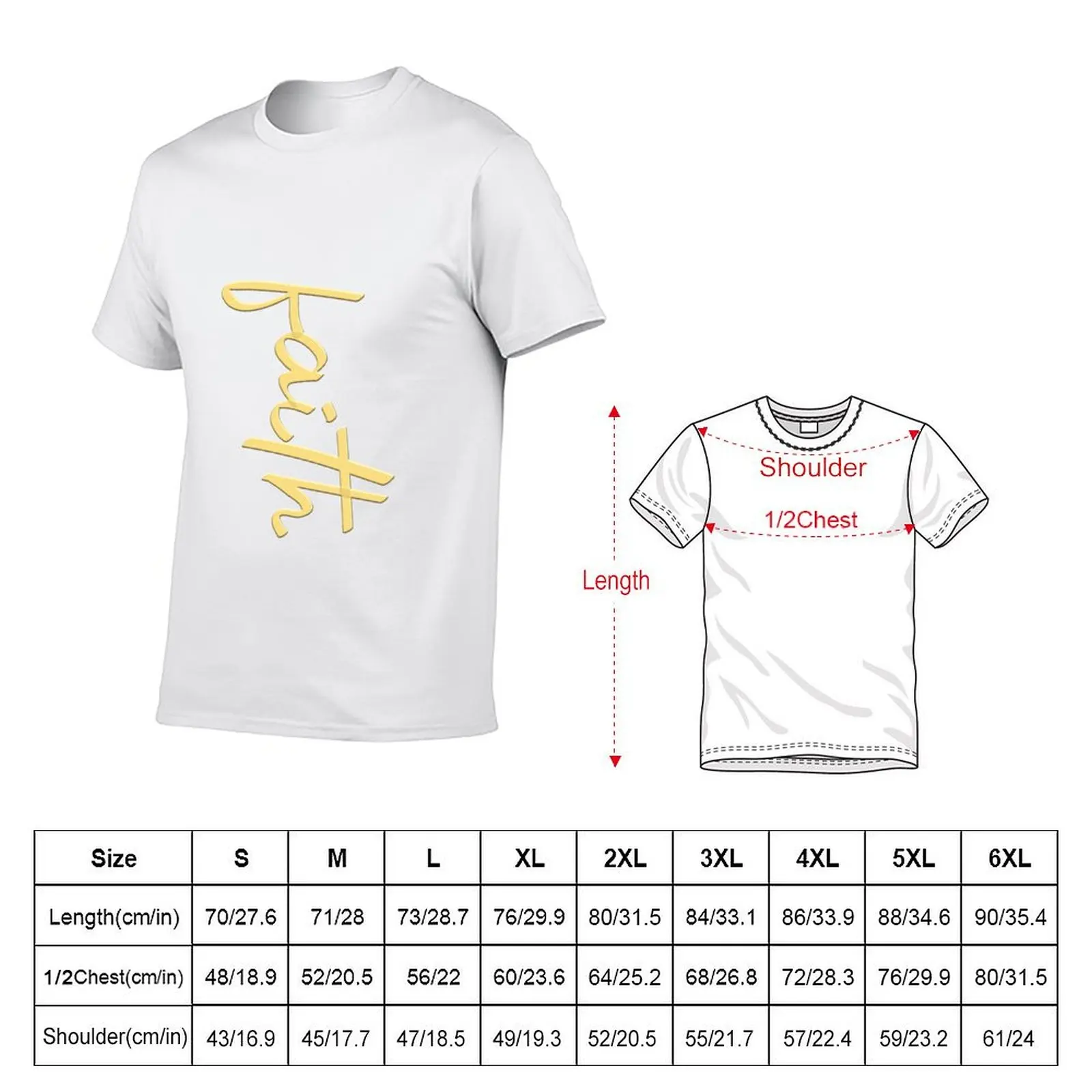 Faith - from The Risen Series T-Shirt t shirt custom print man t shirts for men casual T-Shirt
