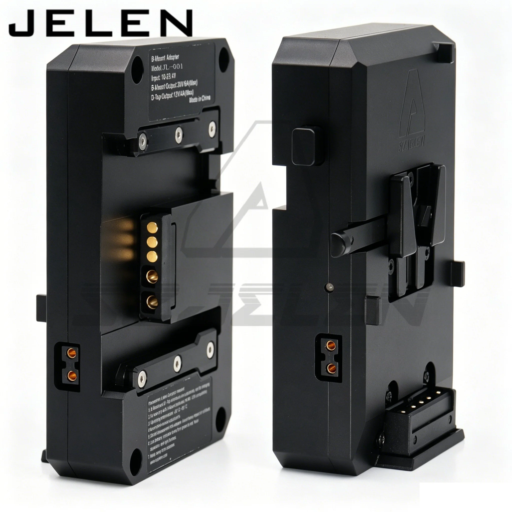 B-Mount-Adapter, V-Mount-Batterieeingang: 10-29,4 V, B-Mount-Ausgang: 30 V/6 A (max.) für Arri Alexa 35, 35X, 265
