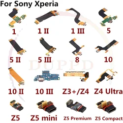 Original USB Dock Charging Connector Port Charger Board Flex Cable For Sony Xperia1 5 8 10 II III Z3 Z4 Ultra Z5 Premium Compact