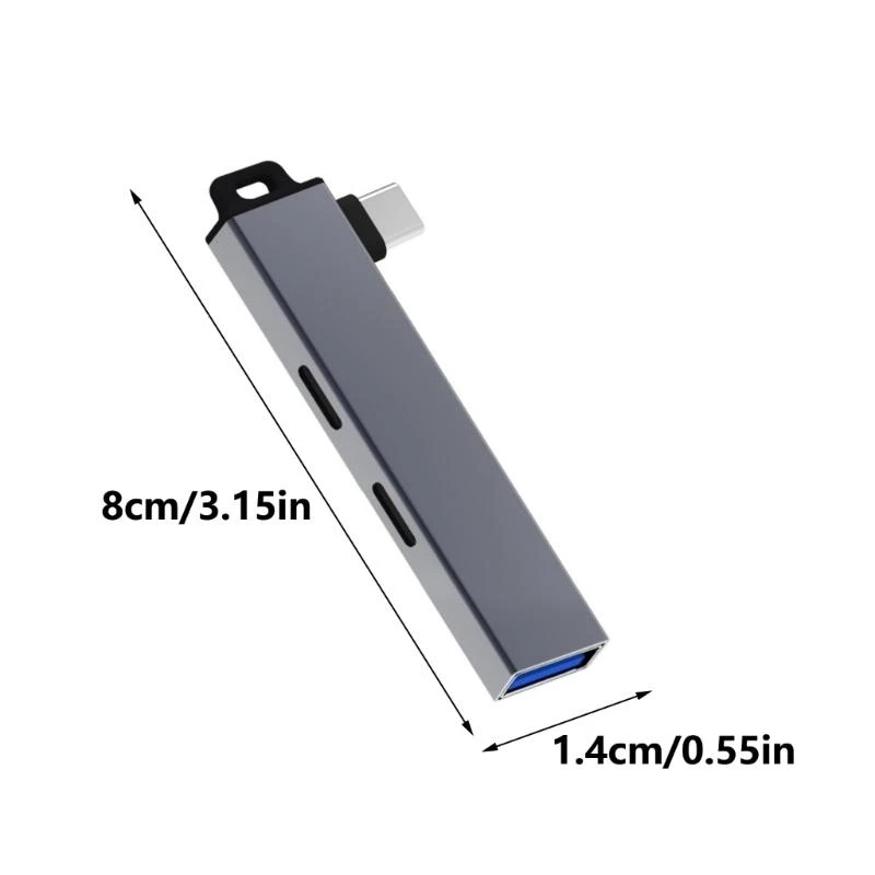 D0UA Travel Friendly USB C Hub Type C Adapter USB -C -порт для беспроблемной интеграции