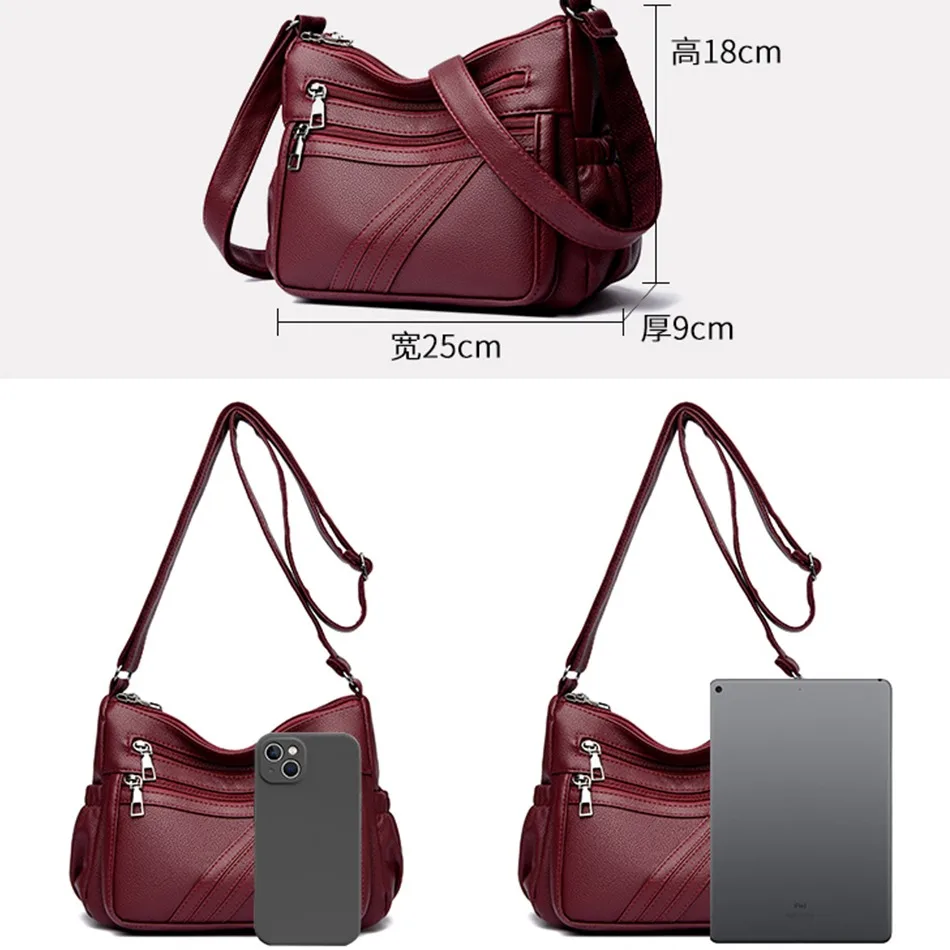 Genuine High Quality Women Bag Leather Crossbody Bags for Women Luxury Handbags Women Bags Designer Shoulder Sac A Main 2024