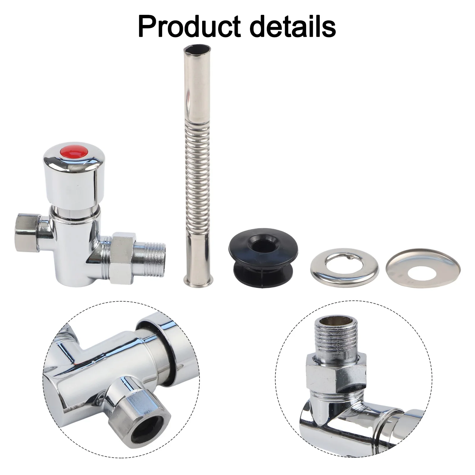 For Public Bathrooms Toilets Attachments Urinal Flush Valve Water Saving Decoration Hand Press Manual Sturdy Alloy
