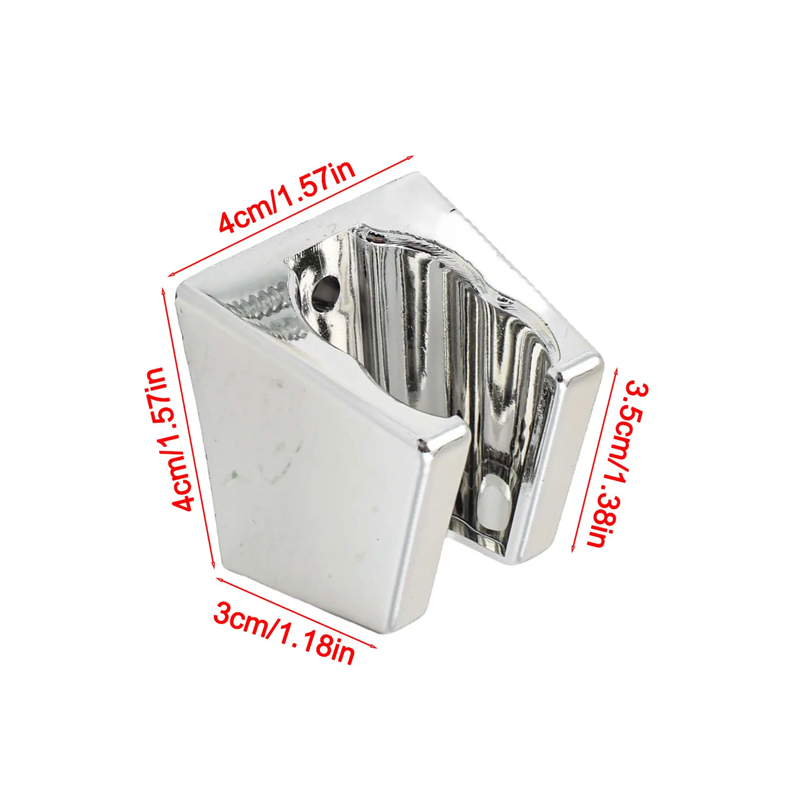 Bracket Shower Head Holder Wall Mount Adjustable High Quality Holder Head Lightweight Robust Shower Seat Silver