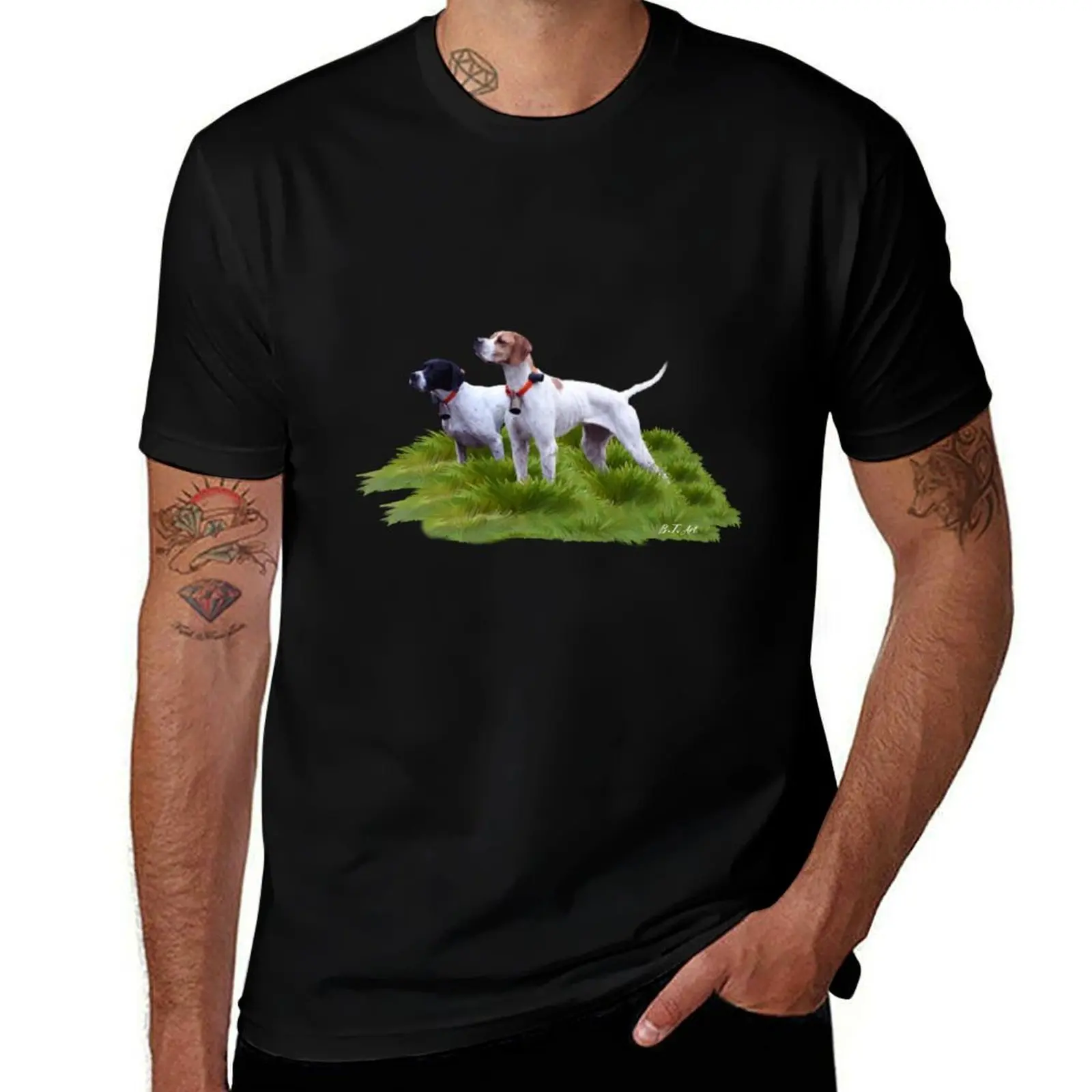 

English Pointers, Woodcock hunting season T-Shirt valentines boutique clothes anime stuff cute clothes Men's t-shirts