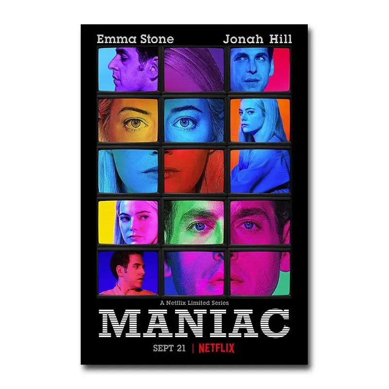 Indoor Painting Friend Gift D0099 Maniac TV Series Silk Fabric HD Poster Art Decor