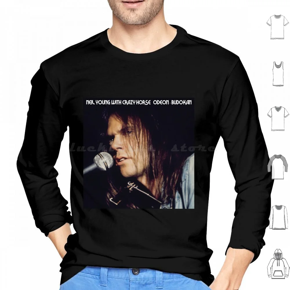 Neil Young Announces Vinyl Release Of Budokan Hoodie cotton Long Sleeve Band Neil Young Neil Music Neil Music The Young Ones