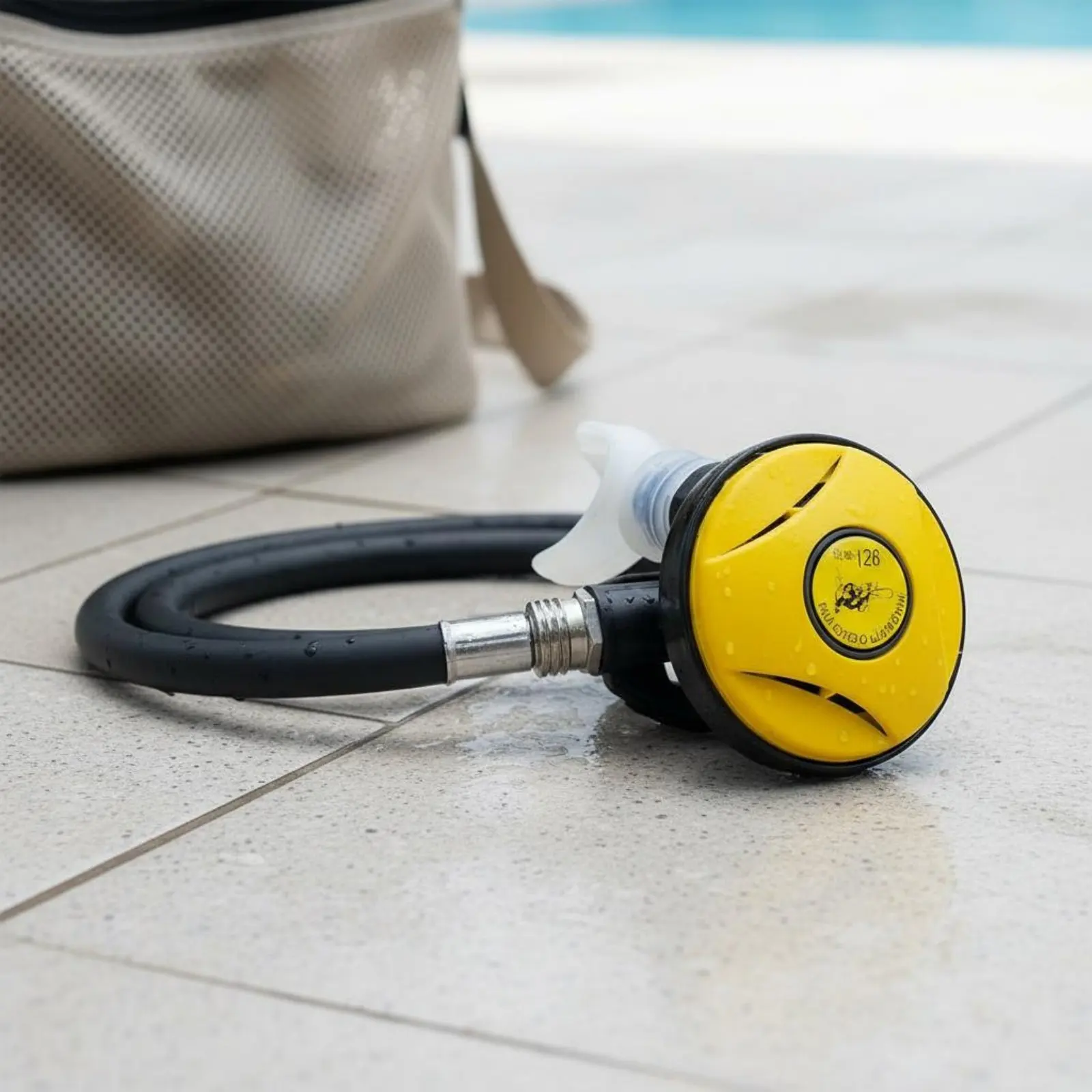 Second Stage Regulator ABS Body Dive Breathing Regulator Underwater Mouthpiece Non-Adjustable Water Sports Gear Pressure Hose view 2