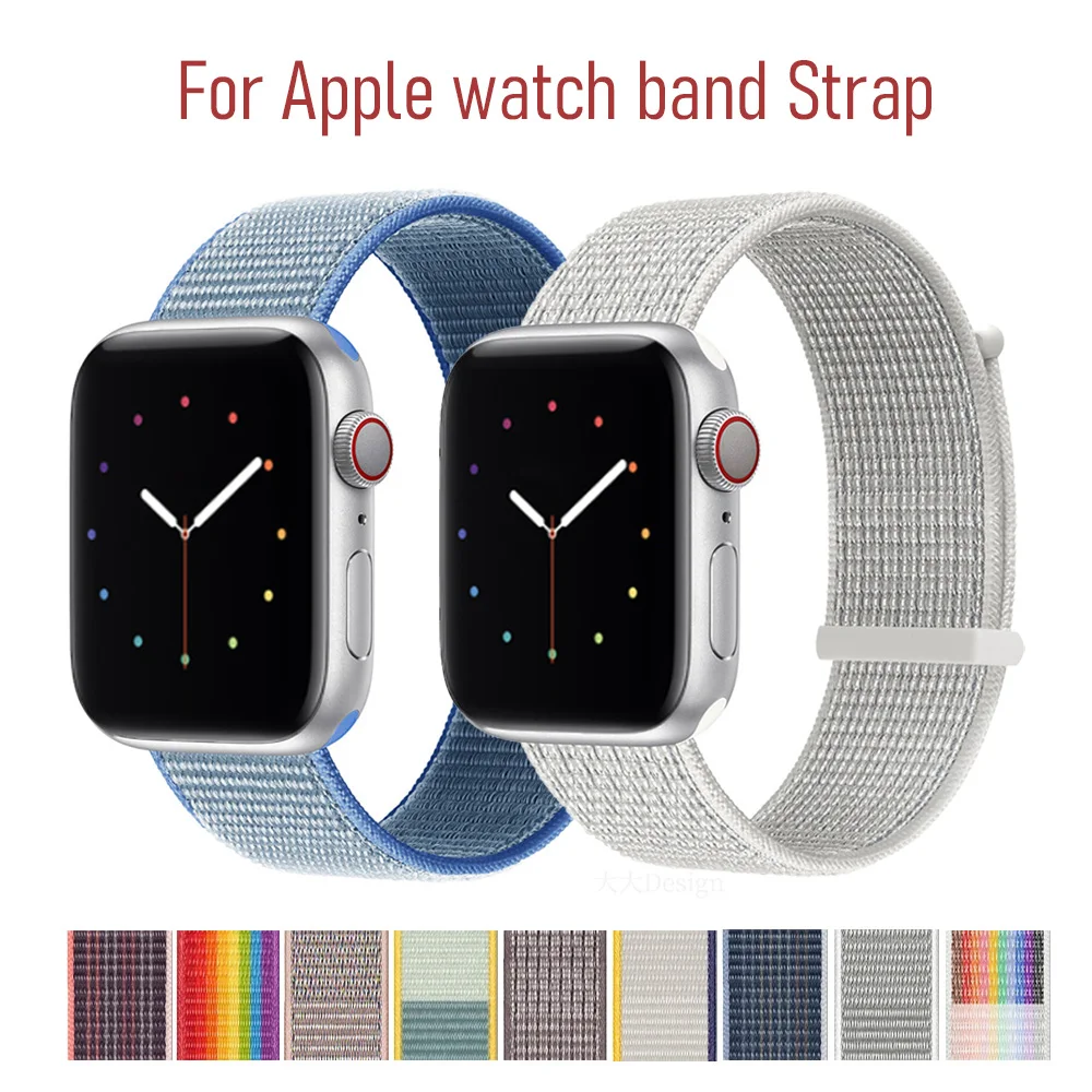 النايلون حلقة حزام ل سوار ساعة يد آبل الترا-2 49 مللي متر 41-40 مللي متر الرياضة فخر سوار iwatch العصابات Series10 6 5 4 3 9 8 se 7 44 مللي متر 45 مللي متر #1