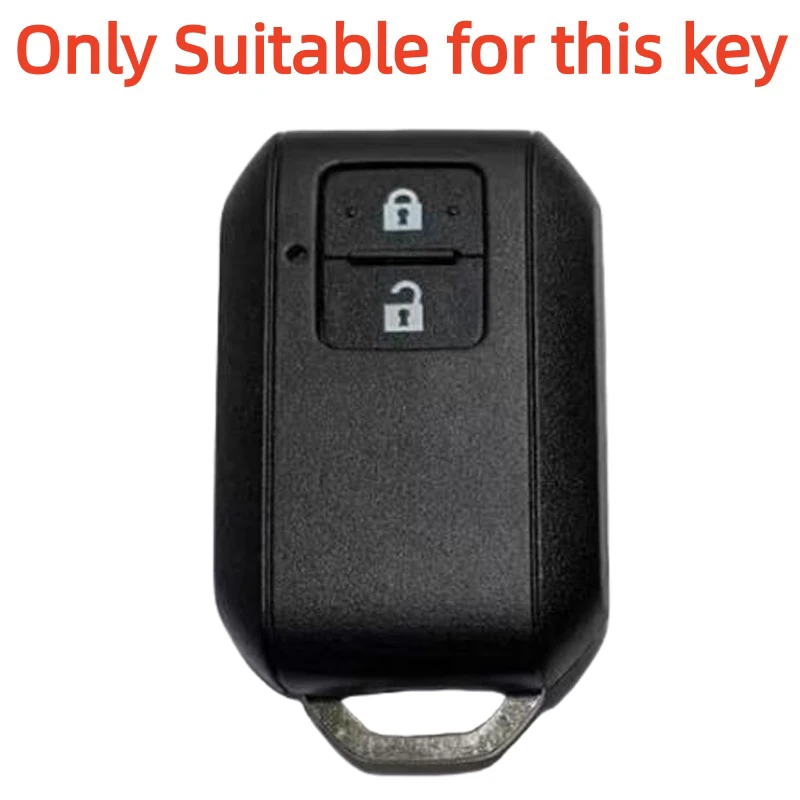 Silicone Car Key Case Cover for Suzuki Swift Wagon R Jimny Sierra Spacia Ertiga 2 Buttons Auto Key Fob Shell Protect Accessories