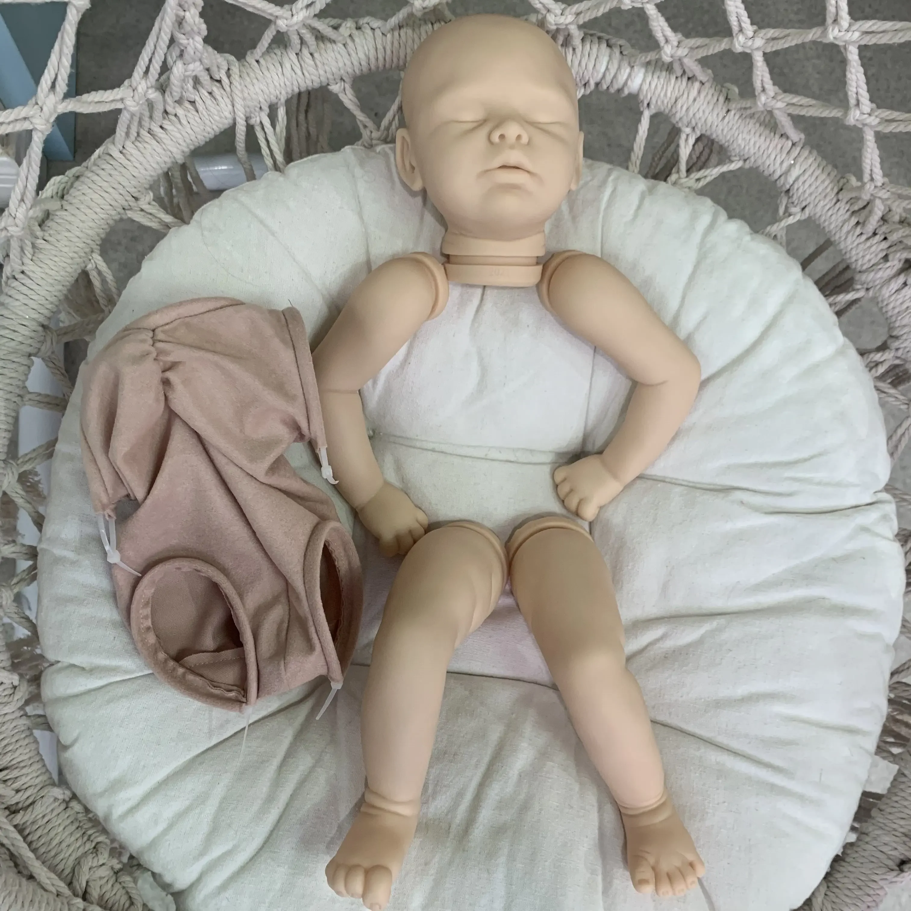 SINO-BB Kit bambola rinata da 20 pollici Avelee Popolare bambino addormentato tocco realistico con COA