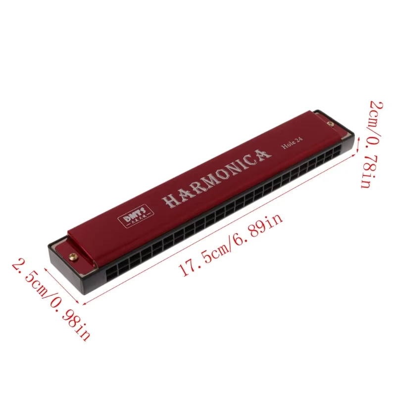 هارمونيكا أجهزة الفم المعدنية الاحترافية ذات 24 فتحة من Miwayer للمبتدئين مع حافظة - مجموعة أدوات الطلاب، هدية للأطفال #4