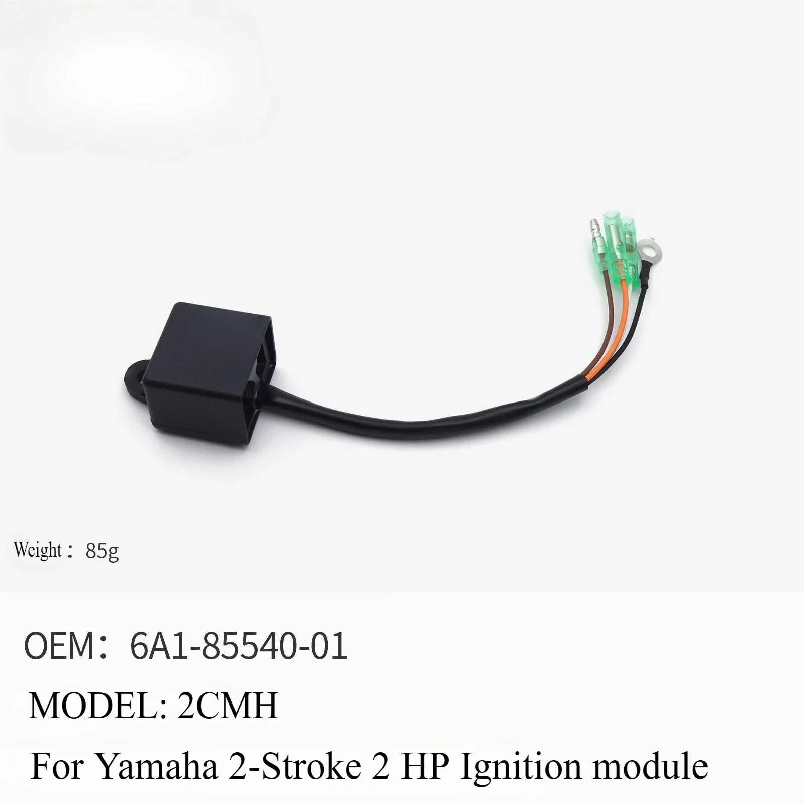 6A1-85540-01 Ignition Adapter for Yamaha 2-stroke 2 HP 2CMH Outboard Ignition Module 6A18554001