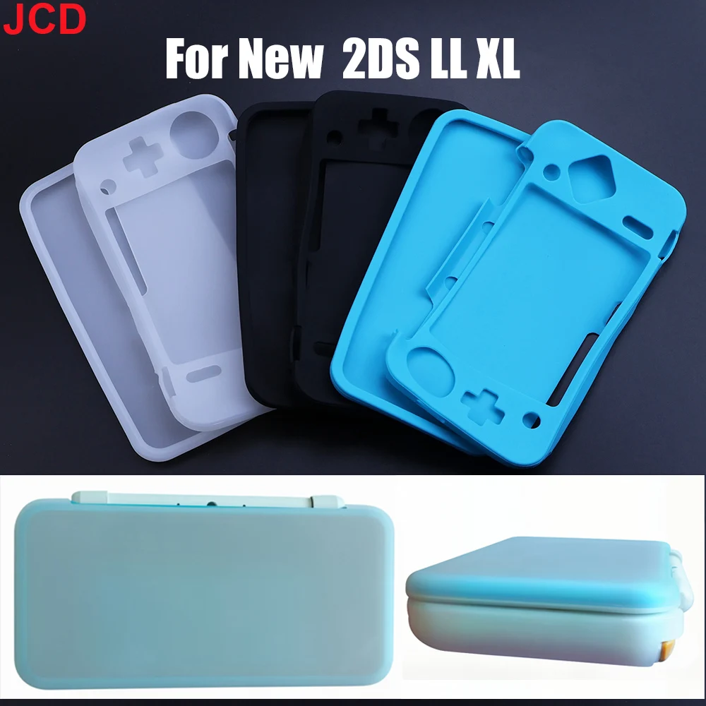 Weiche Silikon-Schutzhülle, Schutzfolie, Gummiabdeckung für die neue 2DS XL LL Konsole, rutschfestes, stoßfestes Zubehör für Spiele.