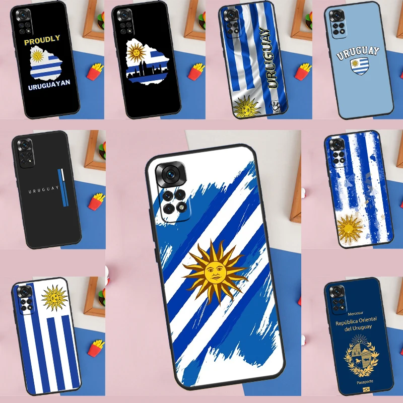 Uruguay Flag Phone Case For Xiaomi Redmi 10 10C 12C 9C 9T Note 11 Pro 11S 10 Pro 10S 12 8 9 Pro 9S Funda