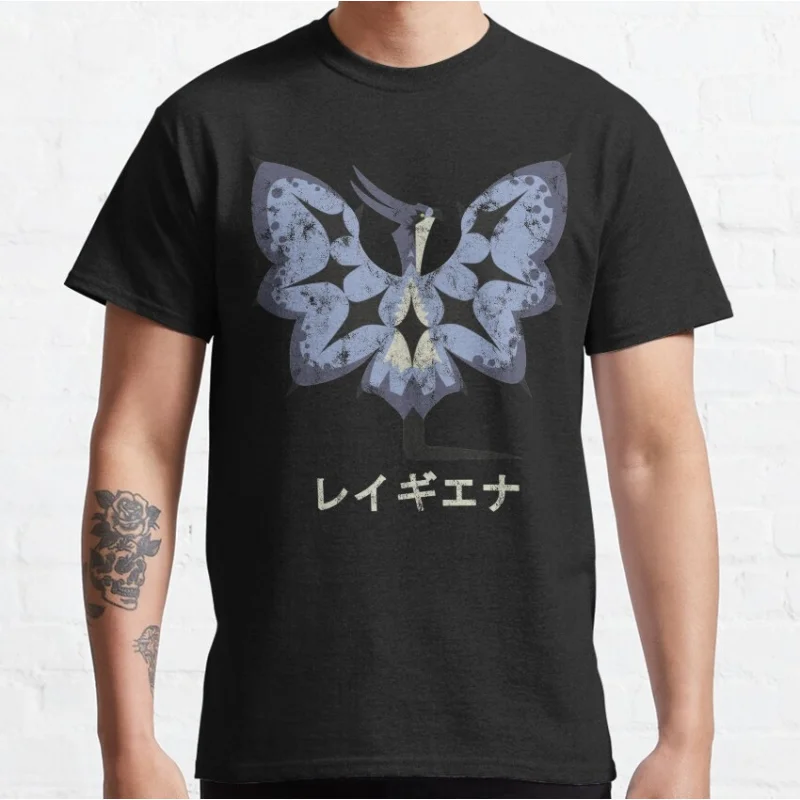 

Monster Hunter World Legiana Kanji Icon gift t shirt Cartoon Videogame MHW Graphic tee 100% cotton Y2K Clothes All size tops