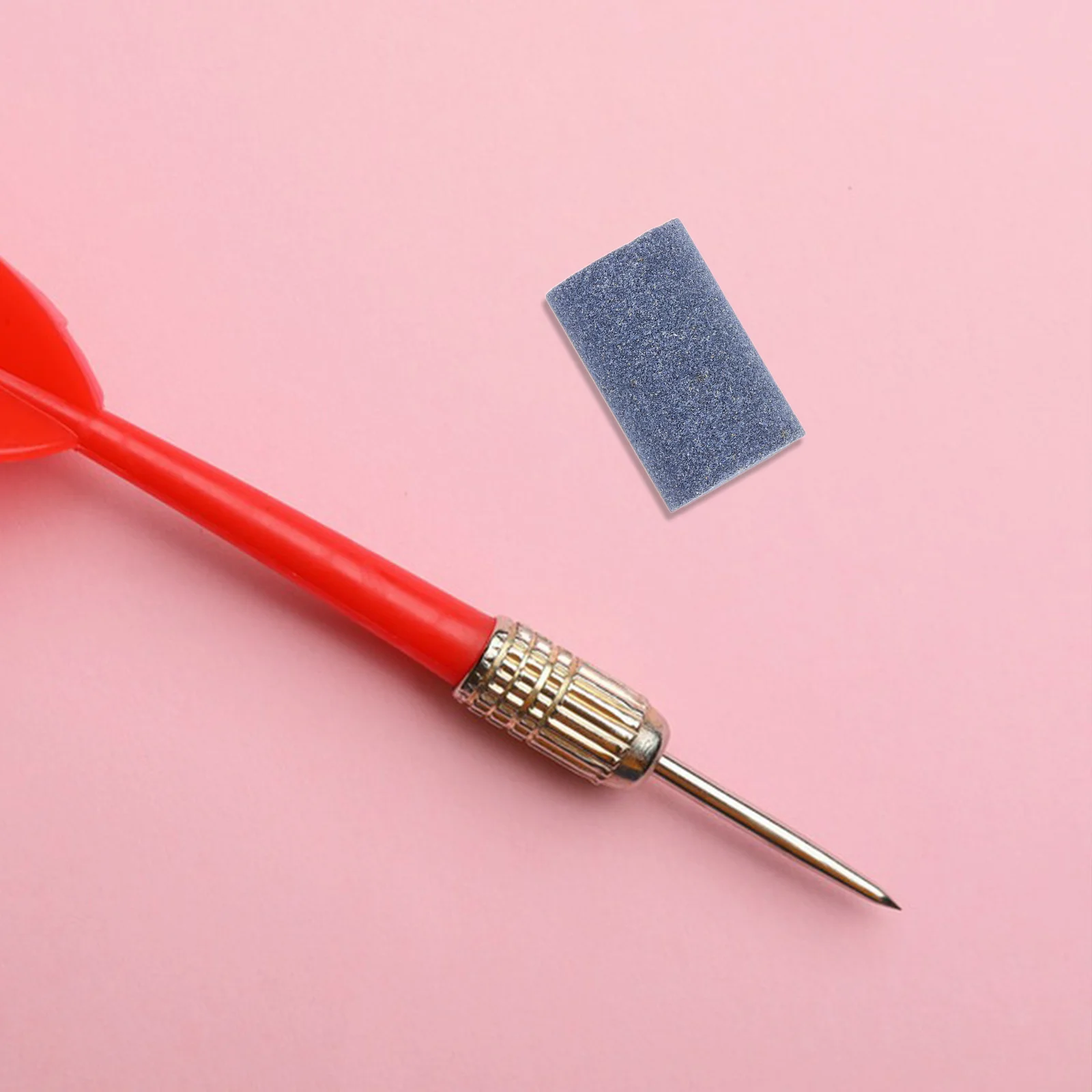 

Точильный камень для дартса, стальные наконечники, прецизионное шлифование, равномерное вращение, уменьшение отскока, аксессуар из песчаного камня