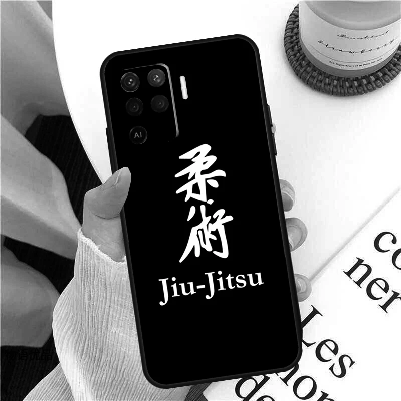 BJJ brasileño Jiu Jitsu funda para Oppo A38 A80 A60 A40 A78 A18 A98 A58 A96 A76 A16 A94 A74 A54 A15 A17 A57 A77 A5 Pro
