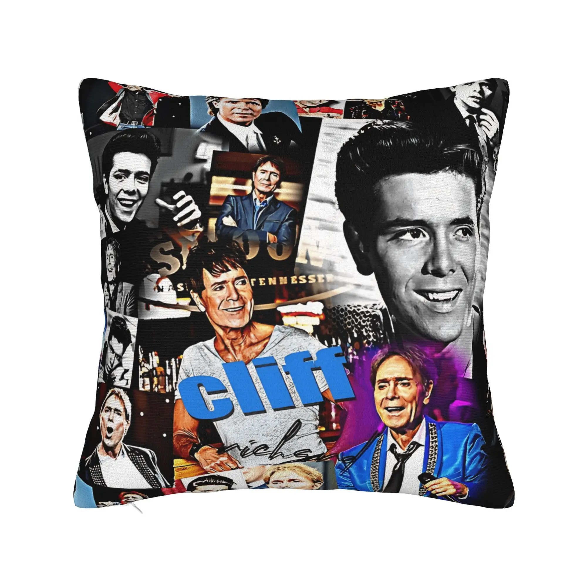 C-Cliff Richard Pillowcases  Vintage Pillow Case For Sofa Home Decoration Custom Pillow Cover