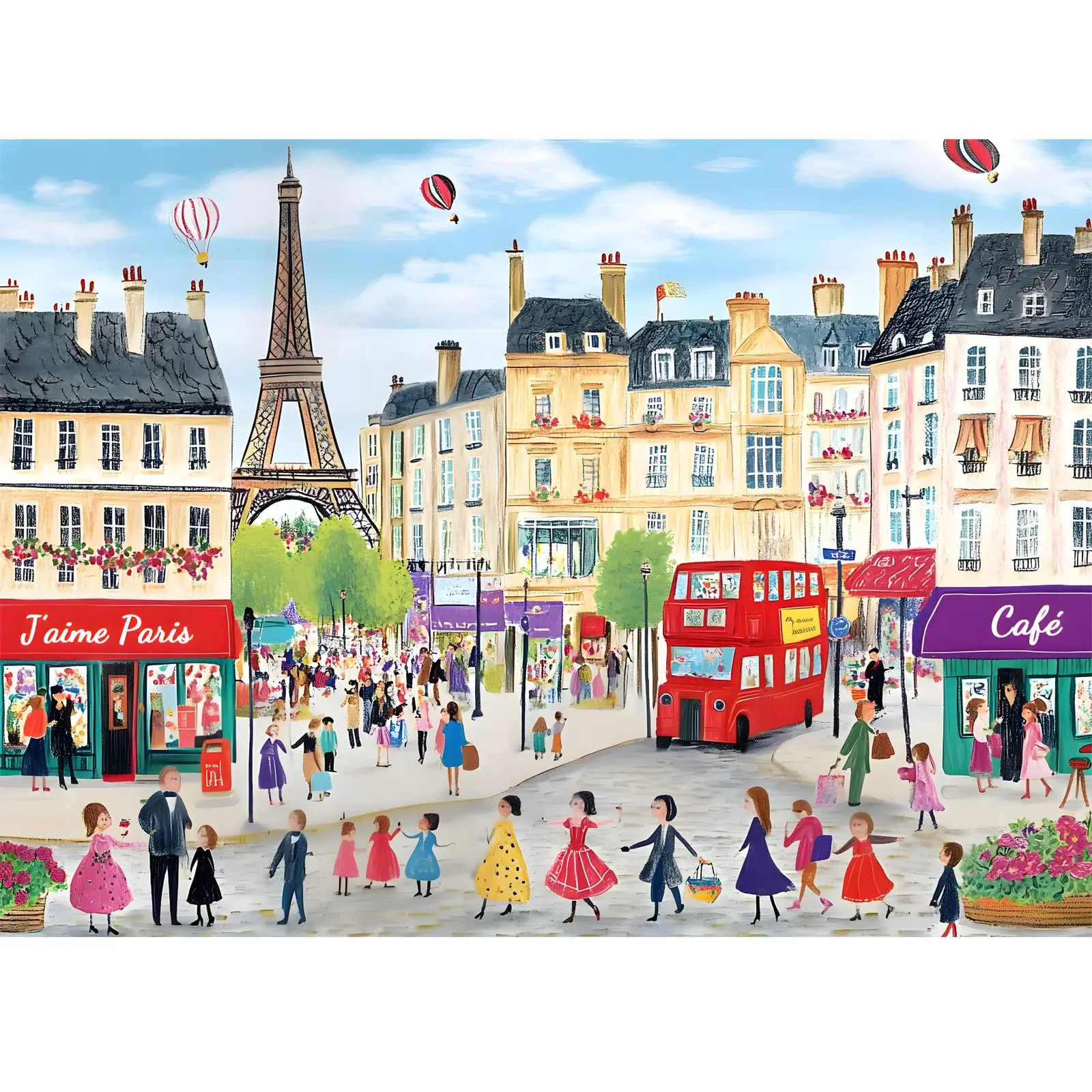 

150/300/500/1000 Pieces Puzzles for Adults Paris Tower Adult Puzzle Family Challenging Game Gift for Friends Home Decor