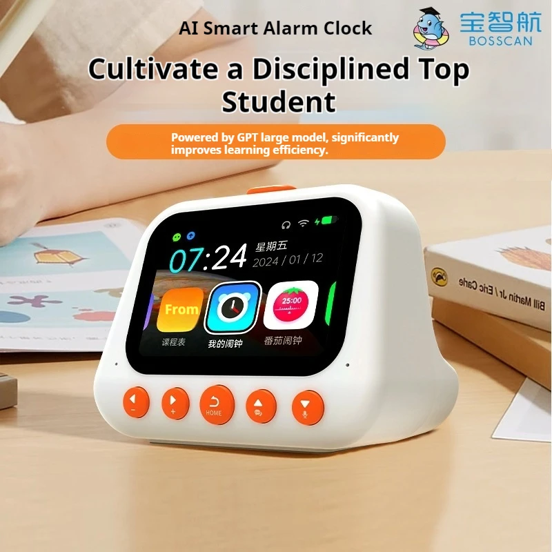 AI Voice Smart Alarm Clock AI Robot GPT Model Multifunctional Kids Early Education Learning Machine Story Toy For Student