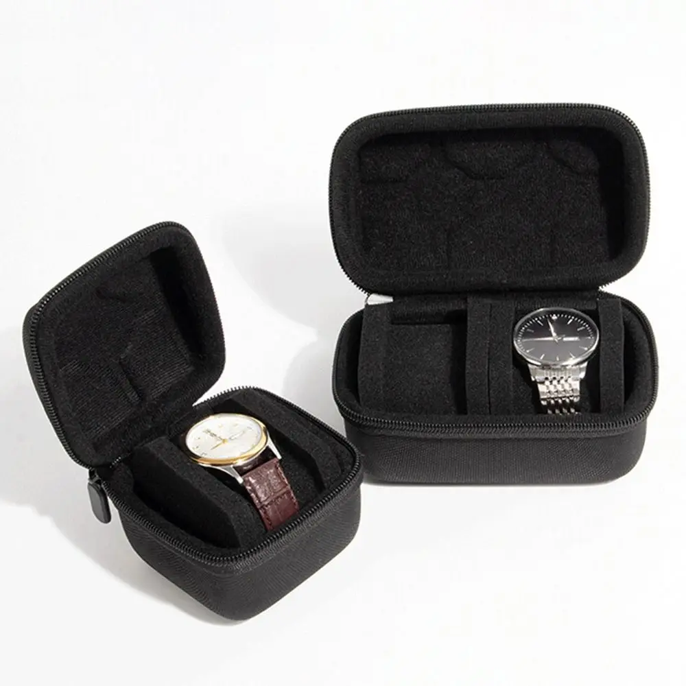 1/2/3/4/5Slots Watch Box Organizer Shockproof Hard EVA Watch Display Holder Drop-resistant Velvet Lined Watch Storage Box