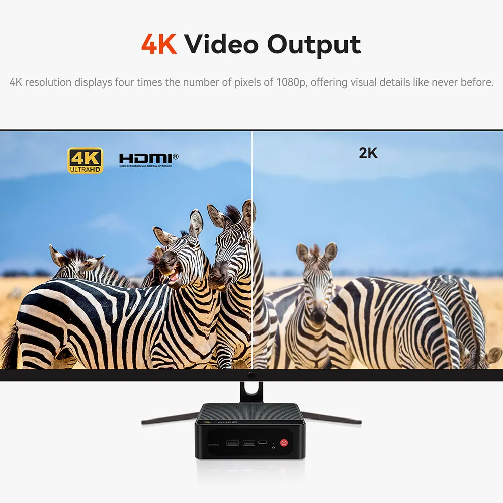 Beelink AMD Ryzen 7 7735HS SER5 MAX Mini PC SER5 MAX DDR4 24GGB 500GB SSD WiFi6 BT5.4 HD 1000M Mini Computer
