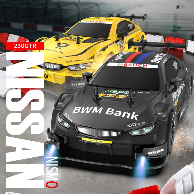 1/16 RC Drift Car 4WD High Speed GTR Style On-road Vehicle Stepless Speed Control 30 Mins Electric Toy Boys Hobby Racing Car