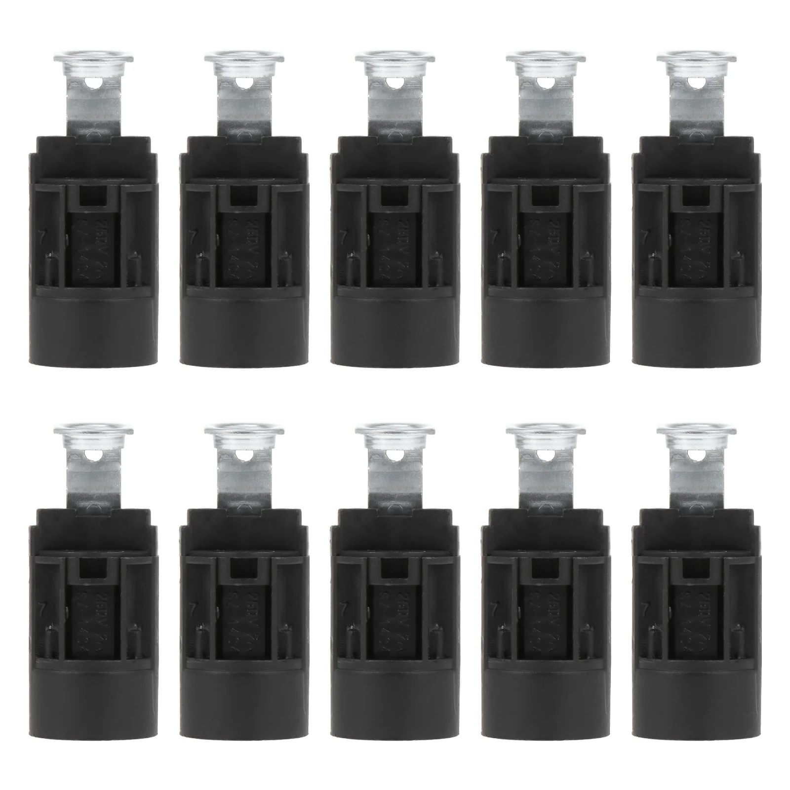 

10 Pcs Candles E14 Lamp Holder Light Socket Lampholder Bulb Adapter Base Black