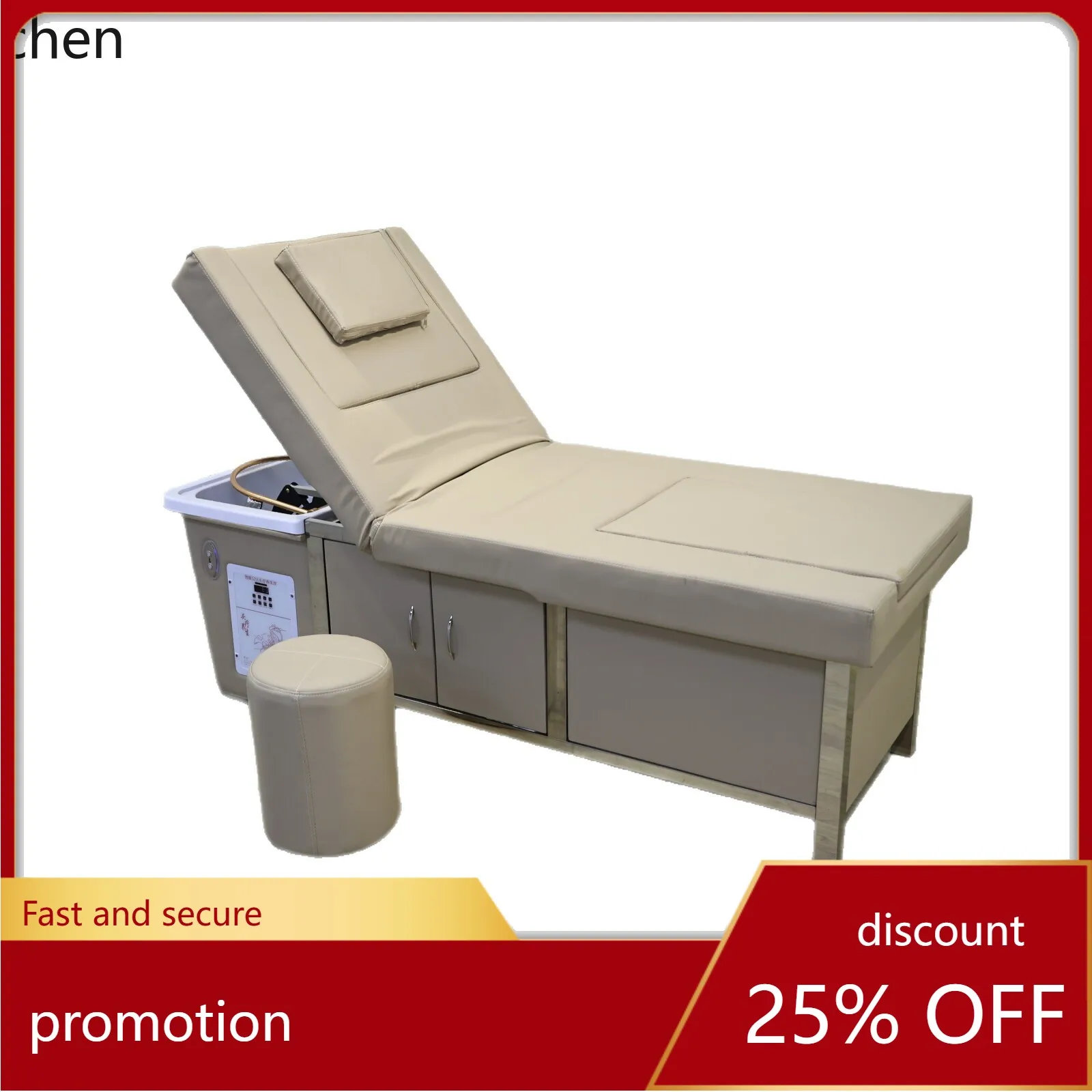ZML Shampoo Bed Water Circulation Steaming Foot Bath Health Salon Beauty Salon Foot Therapy Foot Soak