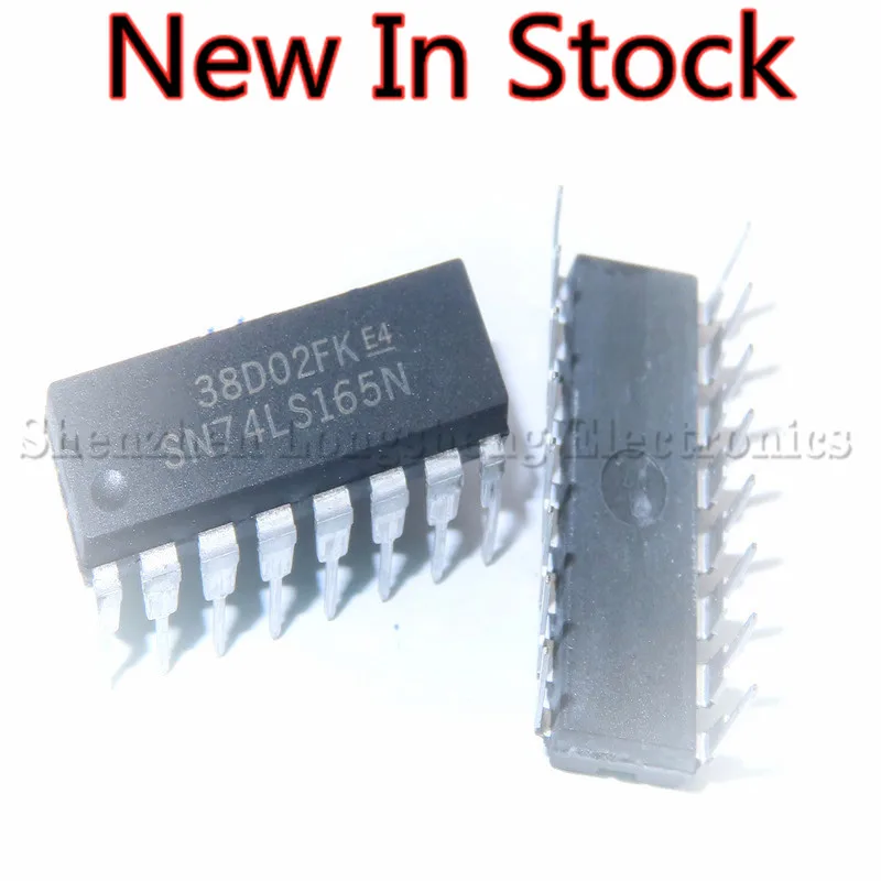 10PCS/LOT NEW SN74LS165N 74LS165 HD74LS165P  DIP-16 Shift register chip  In Stock