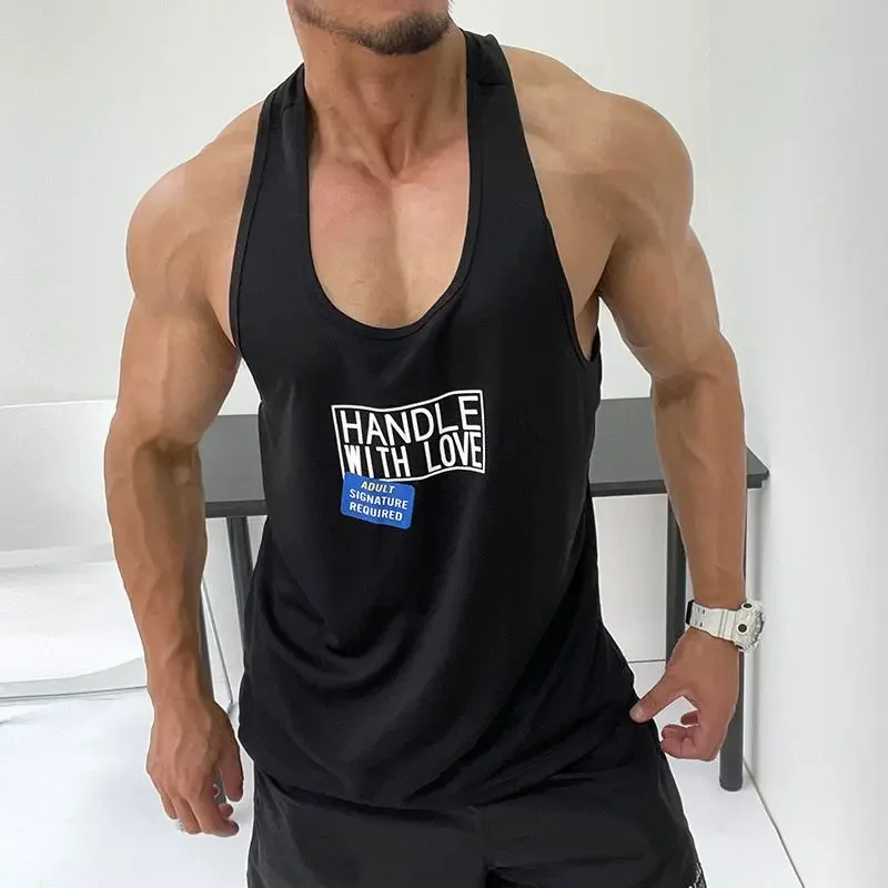 

plus Size Men's Summer Sport Vest Thin Strap Pure Cotton Tank Top Sweat ng Breathable Casual Faion round Ne Tee