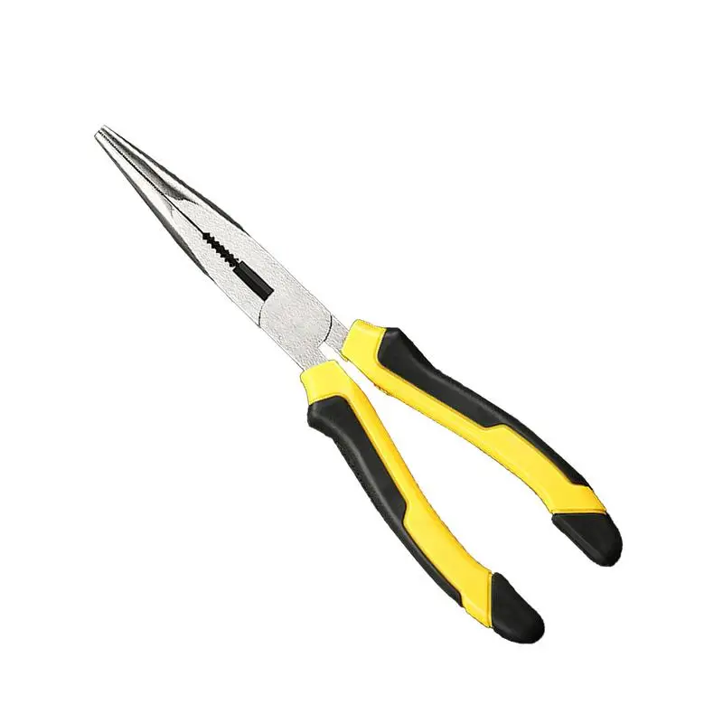 Wire Cutters Heavy Duty 8-Inch Multi-function Flat-nose Pliers Wire Cutters Electrical High-Carbon Steel With Ergonomic Handle