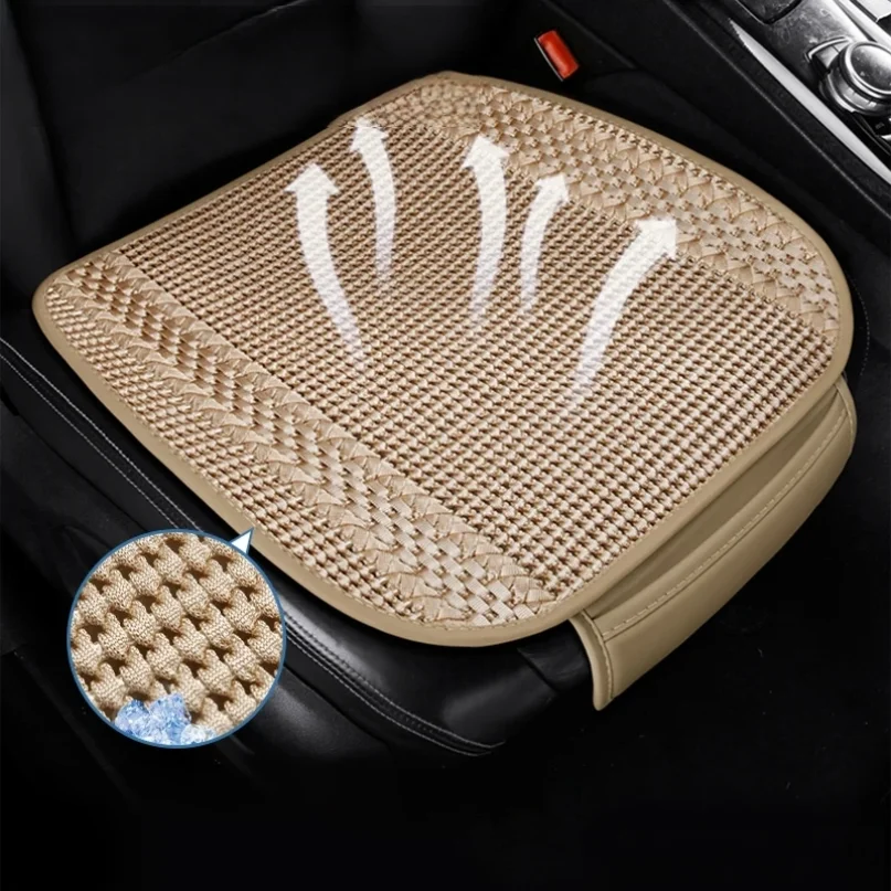 

Universal Summer Cool Car Seat Cover Cushion Anti-slip Front Rear Chair Seat Breathable Pad Protector Car Seat Covers