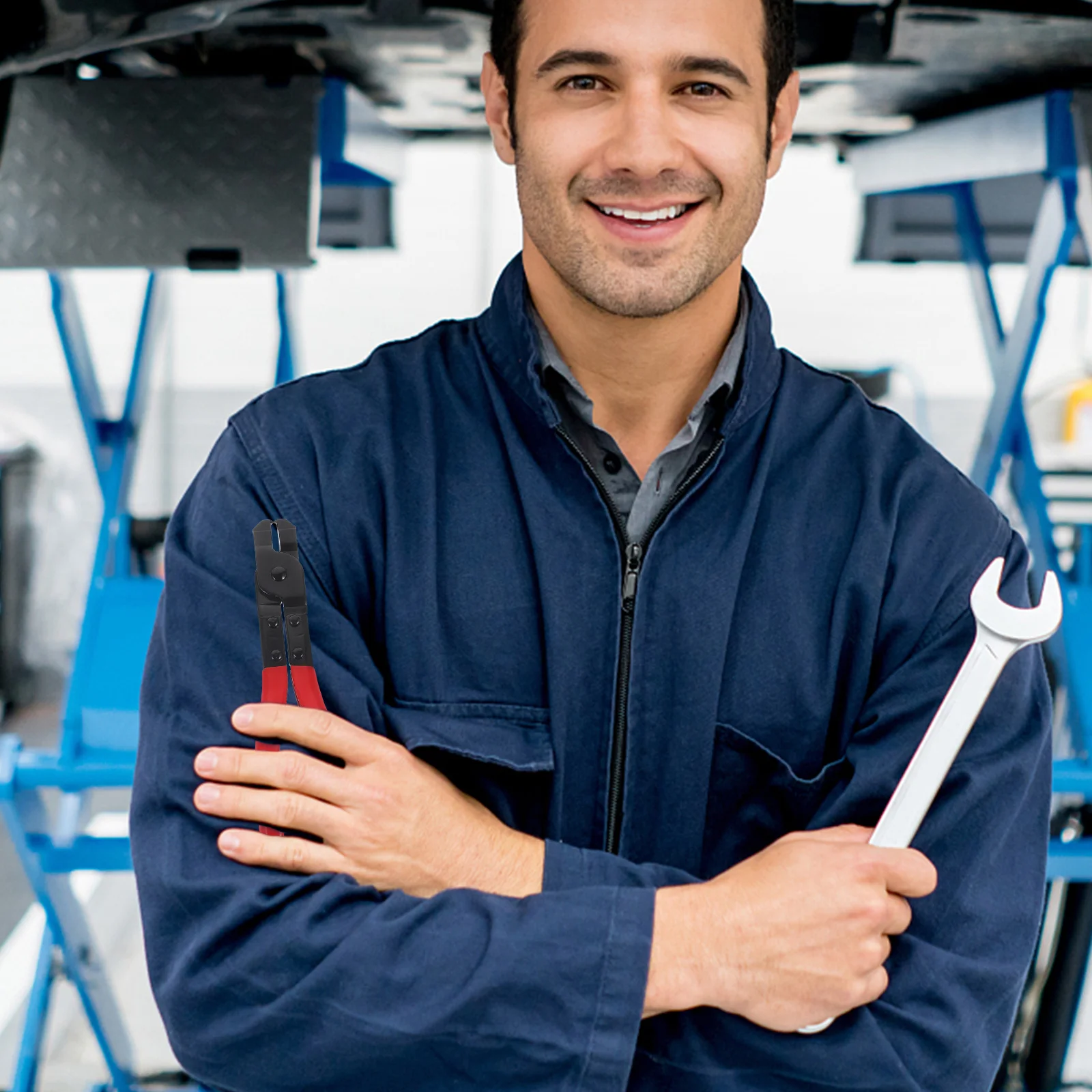 

Boot Clamp Tool Adjustable Drive Shaft Clamp Multi-Functional Repair Kit For Hose Clamps Ball Joint Separator Auto