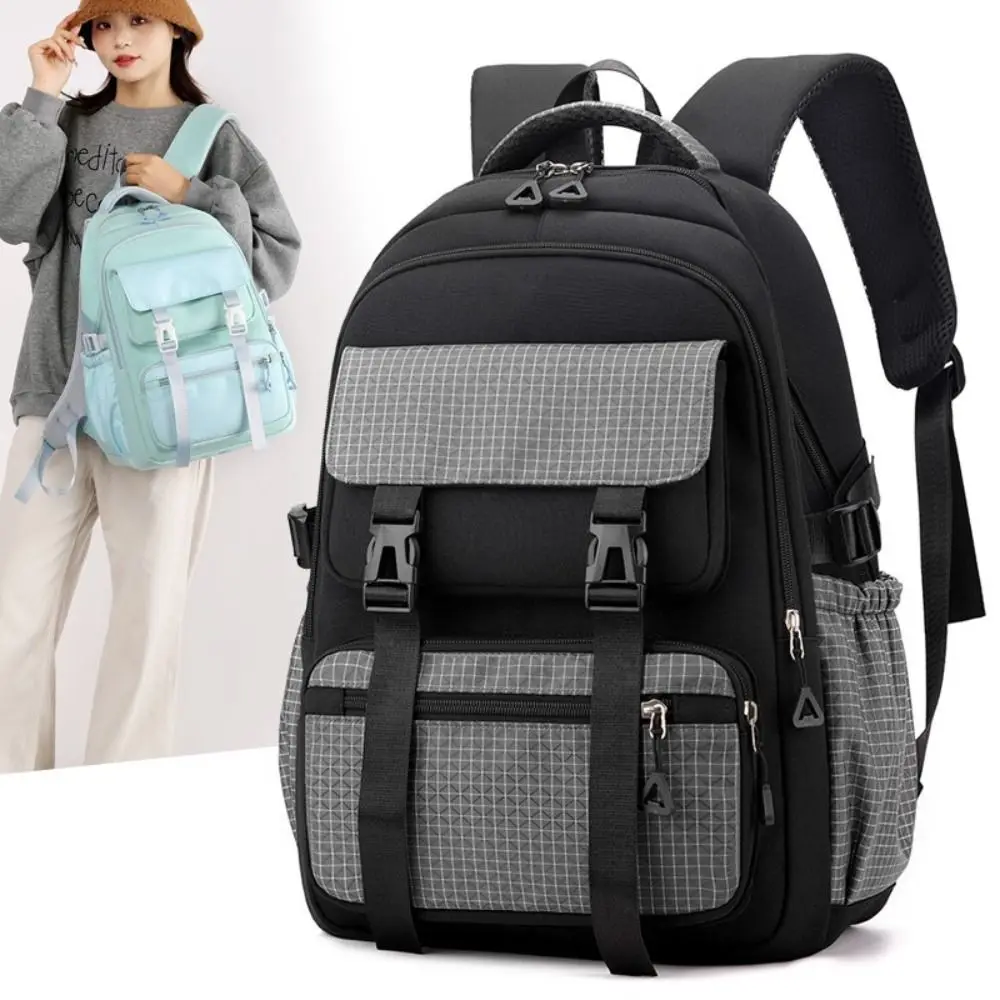 

Multi-Compartment Student Backpack Waterproof Large Capacity School Bag Wide Straps Casual Children's Shoulder Backpack